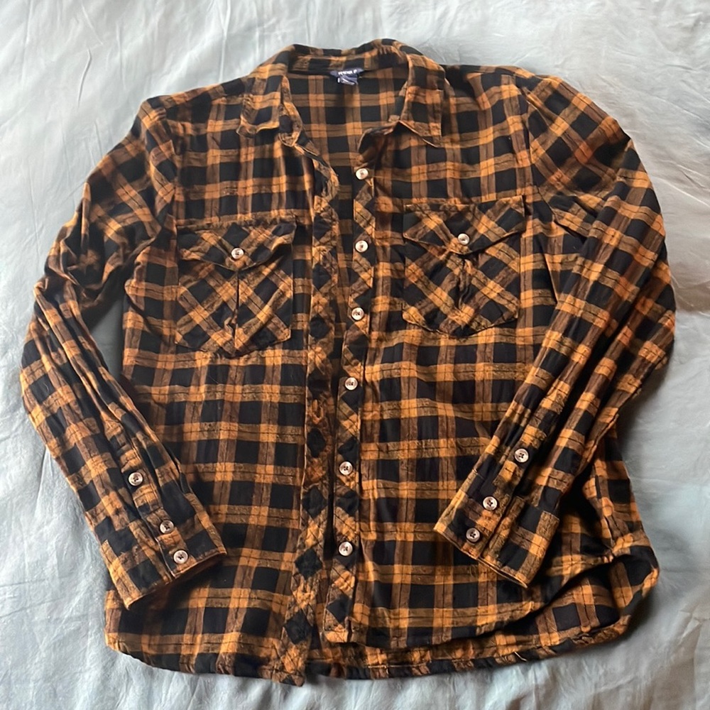 Forever 21 Flannel Shirt Jacket